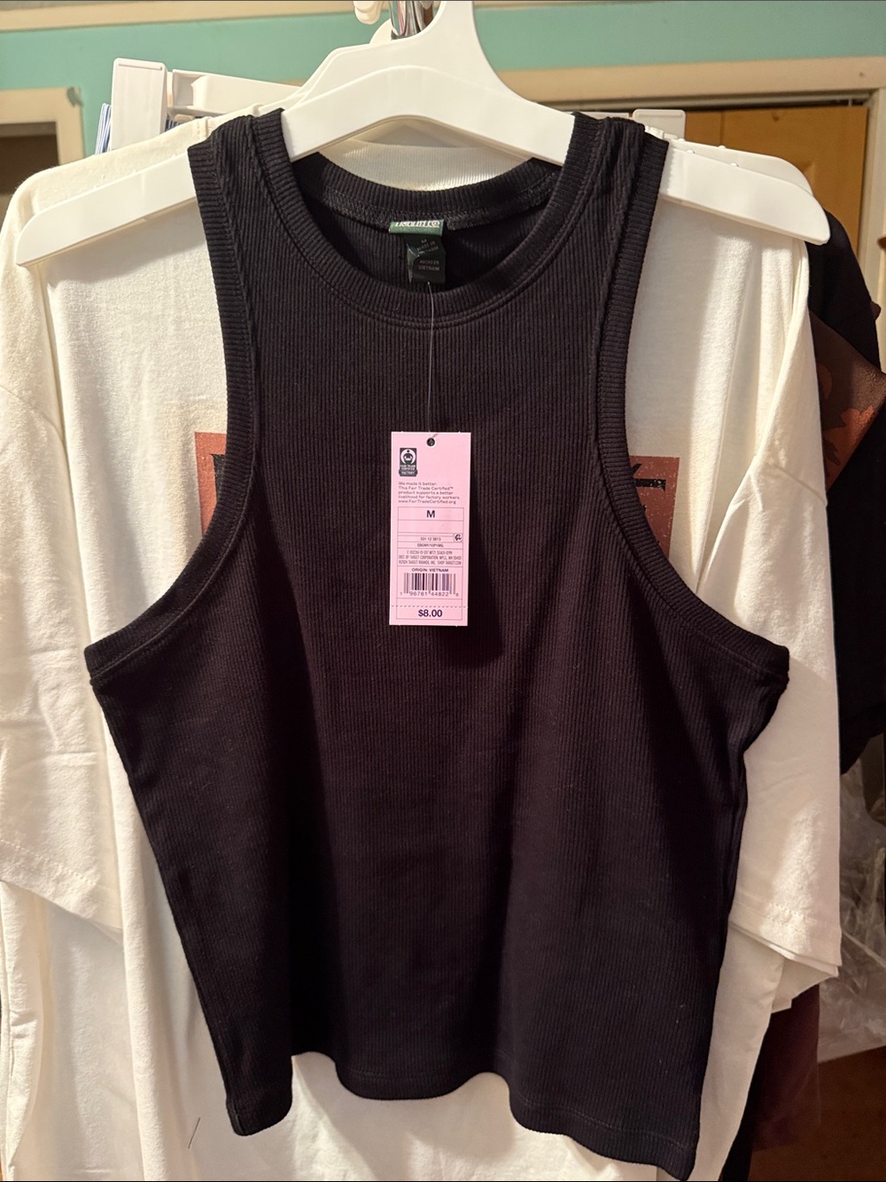 wild fable Black Ribbed Sleeveless Tank